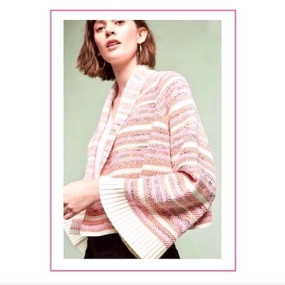 Moth Anthropologie Women's Sz. XS Mahalia Kimono Multi Knit Cardigan Sweater - Picture 1 of 8